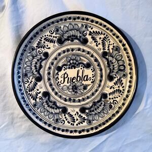 Talavera San Antonio Puebla Hand Painted Plate Wall Hanging Platter 12.5" Gift